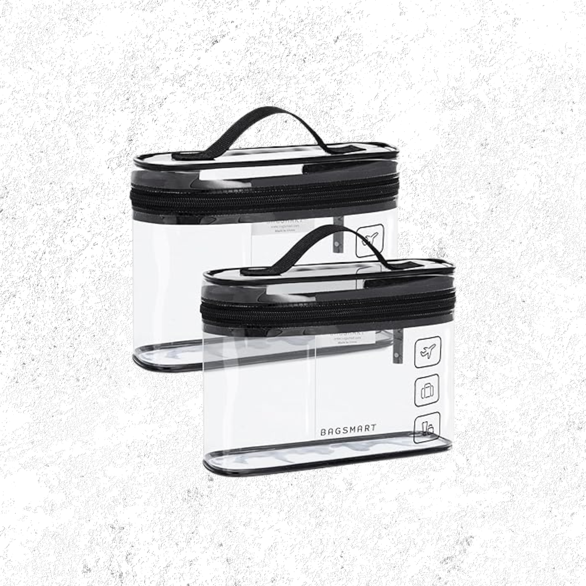 Toiletry Bag, 2 Pack Clear Makeup Cosmetic
