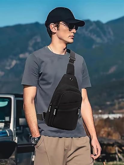 Small Sling Bag for Women Men, Sling Backpack