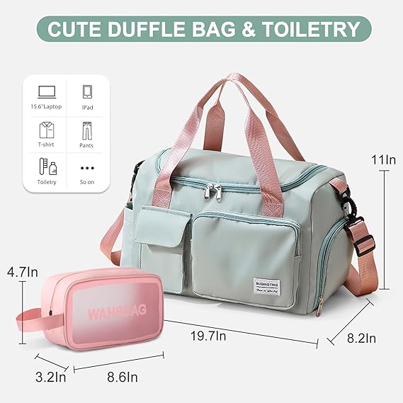 Small Gym Bag for Women, Travel Duffle Bag