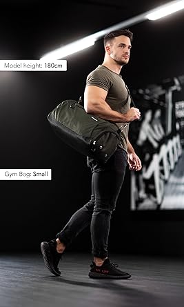 Gym Bag for Men & Women with Shoe & Wet Compartment