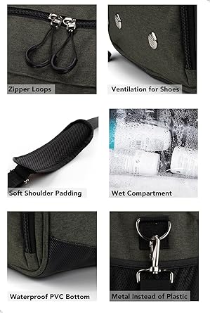 Gym Bag for Men & Women with Shoe & Wet Compartment