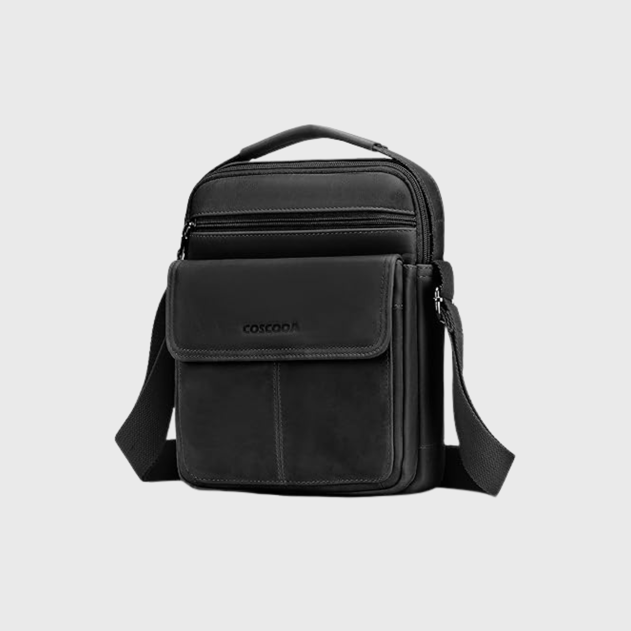 Men's Leather Crossbody Shoulder Bag